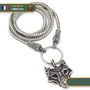 Collier Viking <br>Tête de Fenrir</br> viking shop