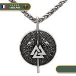 Collier Viking <br>Valknut Et Corbeaux</br> Viking Shop