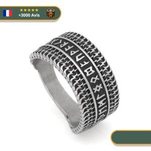 Bague Viking <br>Vieux Futhark</br> Viking Shop