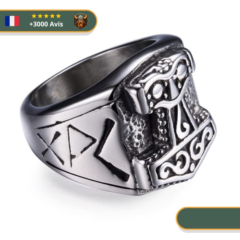 Bague Viking Marteau de Thor – Image 3