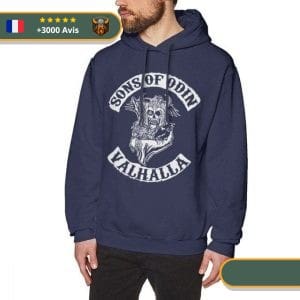 Sweat-shirt à capuche <br>Fils d'Odin</br> viking shop