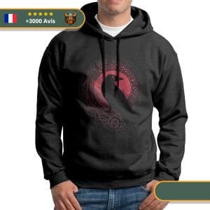 Sweat-shirt à capuche Hugin Viking Shop