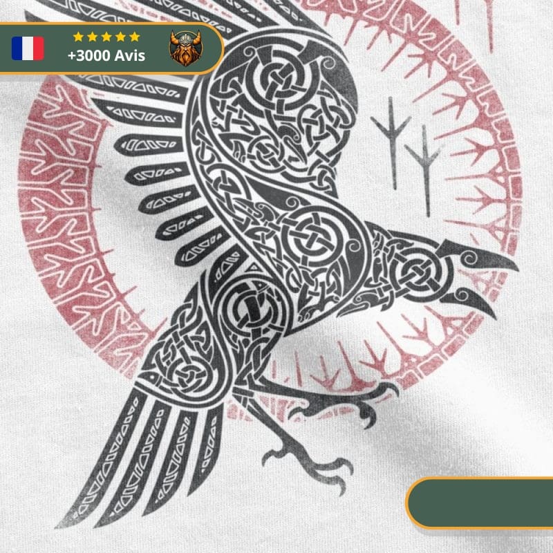 T-shirt viking corbeau – Image 12