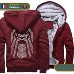 pull en laine viking rouge