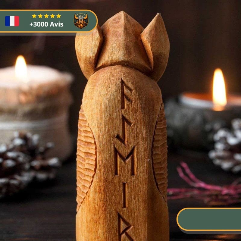 Statuette Viking en bois - Aegir – Image 2