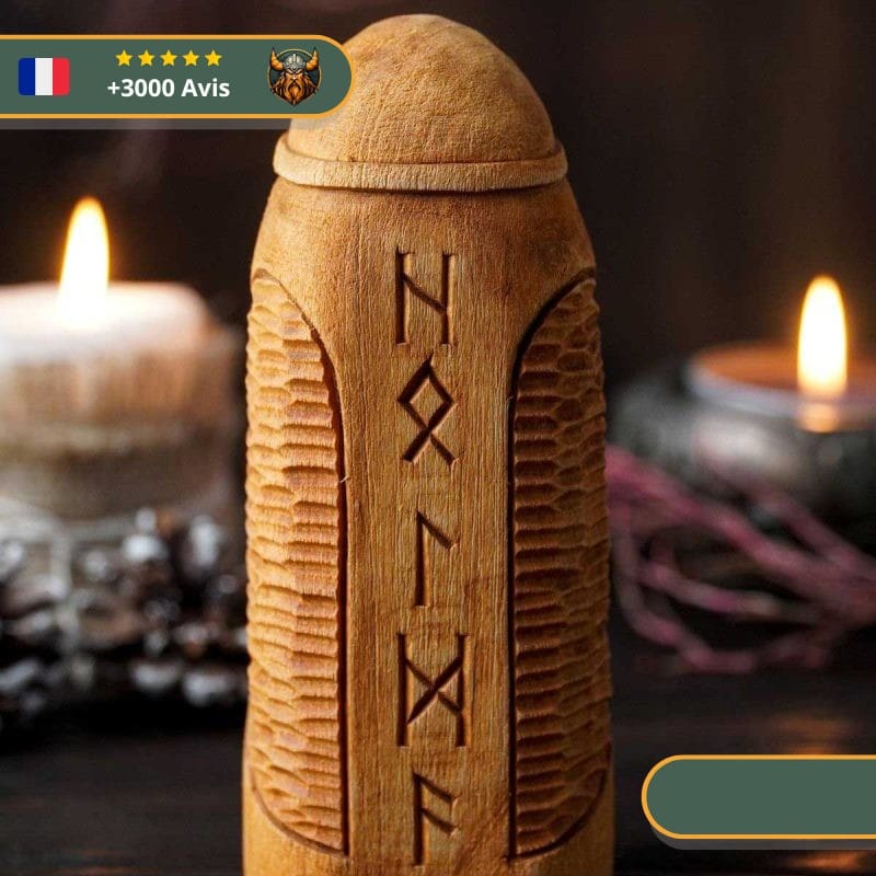 Statuette Viking en bois - Holda – Image 2
