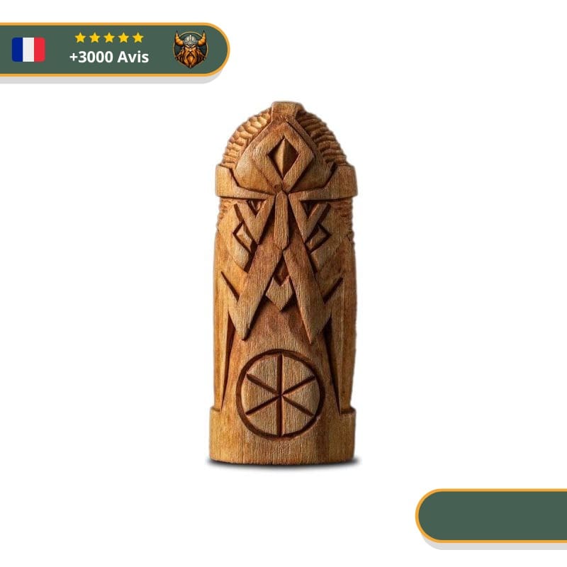 Statuette Slave en bois - Perun