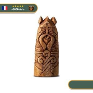 Statuette Viking en bois - Baldur