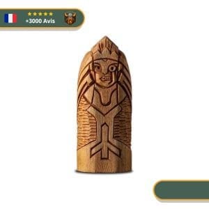 Statuette Viking en bois - Hel