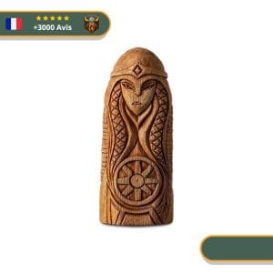 Statuette Viking en bois - Holda