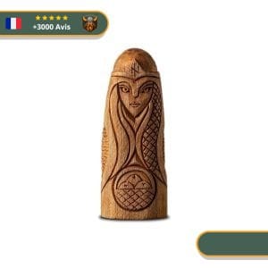 Statuette Viking en bois - Idunn