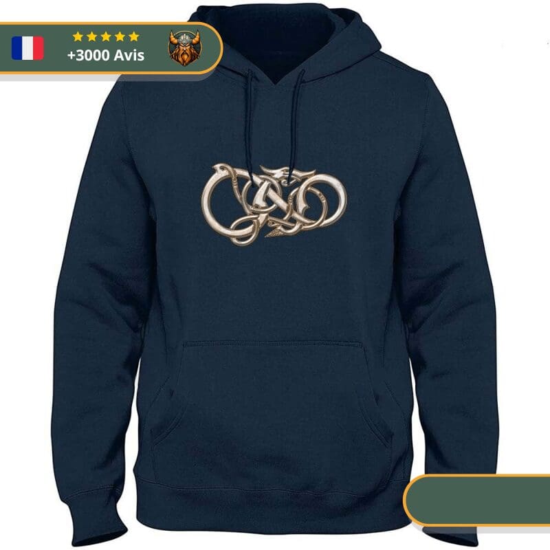 Sweat-Shirt Viking Serpent De Midgard Viking Shop