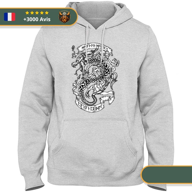 Sweat-Shirt Viking Serpent De Midgard Viking Shop