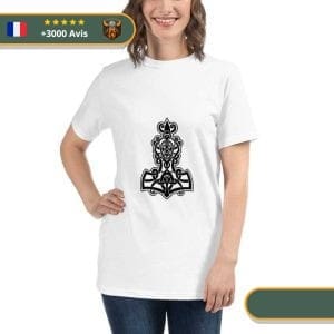 T-shirt Viking Femme Marteau Mjollnir de Thor