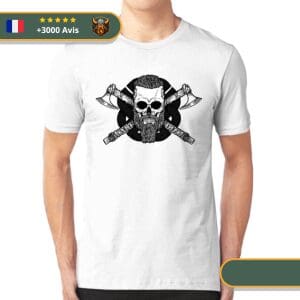 T-shirt Viking <br>Crâne De Ragnar</br> Viking Shop