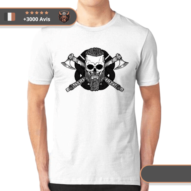 T-shirt Viking Crâne De Ragnar Viking Shop
