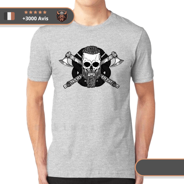 T-shirt Viking Crâne De Ragnar Viking Shop