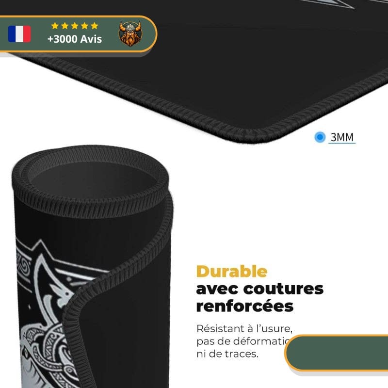 Tapis de Souris Viking Loup des Neiges – Image 4
