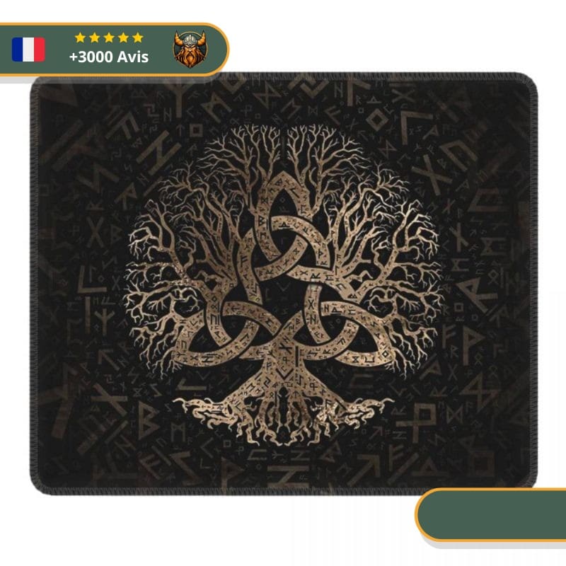 Tapis de souris viking arbre de vie