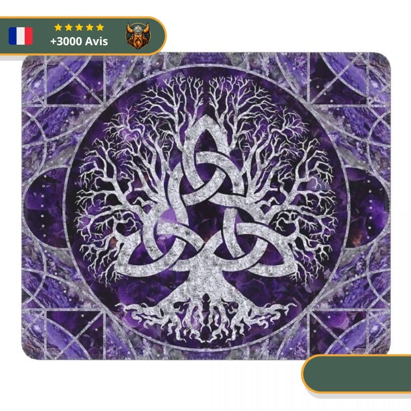 Tapis de souris viking arbre et Noeud Celtique