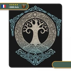 Tapis de souris viking Arbre Totem