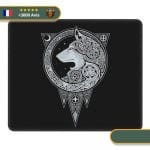 Tapis de souris viking loup des neiges