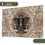 Tapis Mural Viking Arbre aux Corbeaux