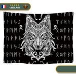 Tapis mural viking grand fenrir