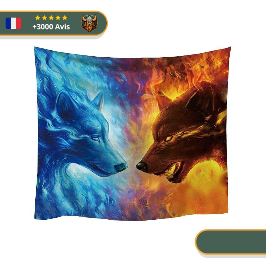 Art Mural Viking Loup en livraison gratuite