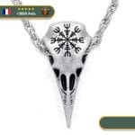 Collier Viking Heaume de corbeau