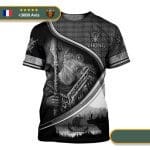 t-shirt viking  odin et gungnir