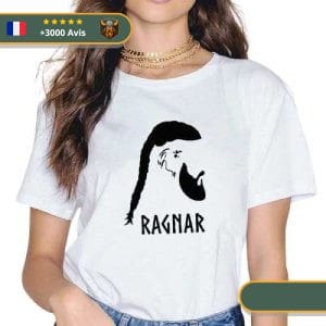 T-shirt Viking Ragnar Minimaliste