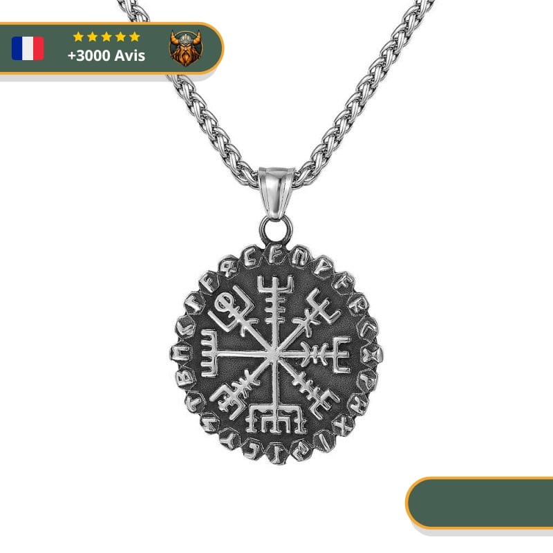 Collier Viking Runes Et Vegvisir – Image 4