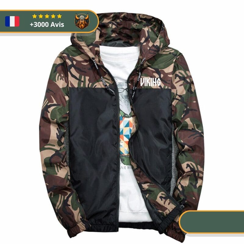 Veste Coupe-Vent Viking Mourir dans la bataille Viking Shop
