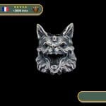 Perle Barbe Viking Loup | Argent
