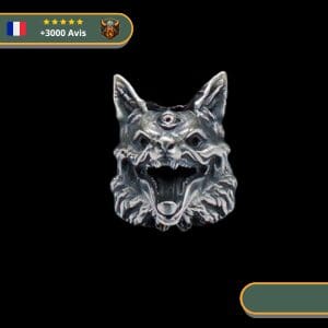 Perle Barbe Viking Loup | Argent